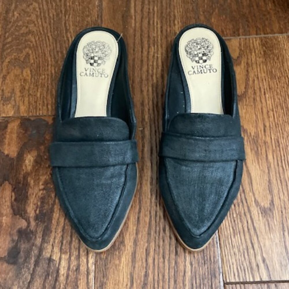 Vince Camuto Black Flat Mule